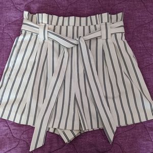 Zara Plaid High Waisted Shorts